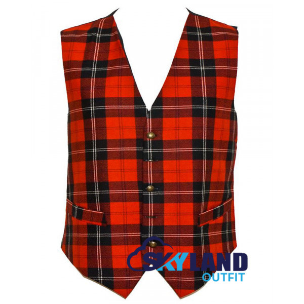 Scottish Wallace Vest / Irish Formal Tartan Waistc...