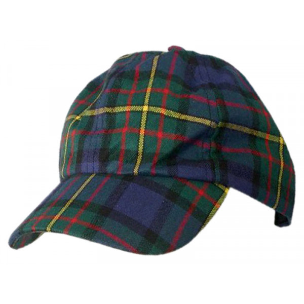 Men / Women Fashion Leisure Grid Fad All-Match Hunting Stewart Tartan Plaid Baseball Cap Peaked Cap