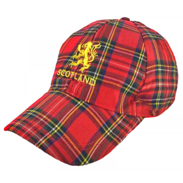 Men / Women Fashion Leisure Grid Fad All-Match Royal Stewart Tartan Plaid Baseball Cap Peaked Cap