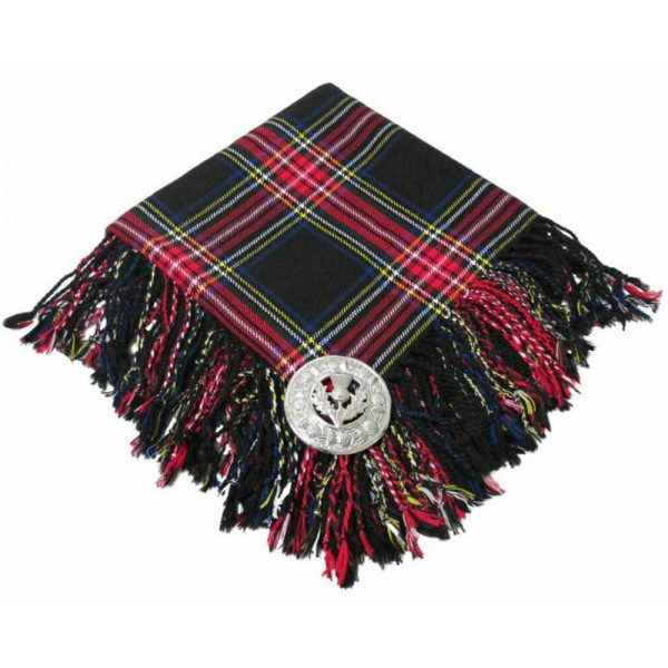 High Quality Scottish Kilt Fly Plaid Purled Fringed Acrylic Wool In Pride Of Scotland Tartan 