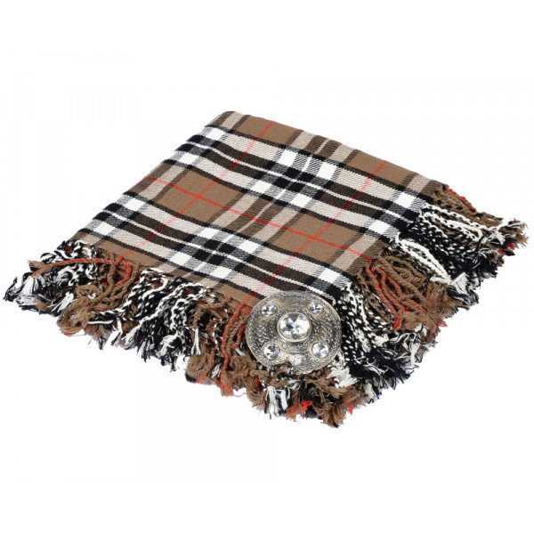 High Quality Scottish Kilt Fly Plaid Purled, Fring...