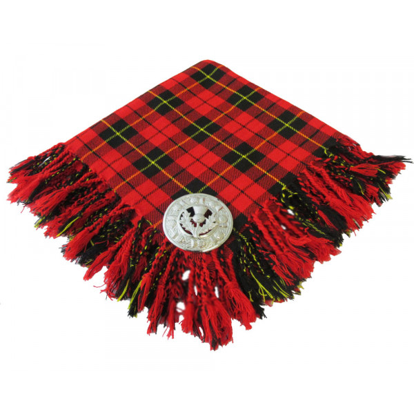 High Quality Scottish Kilt Fly Plaid Purled, Fring...