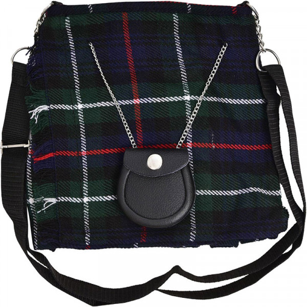 Scottish Mackenzie Tartan Ladies Kilt Shaped Purse...