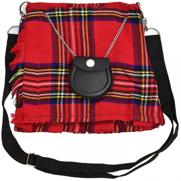 Scottish Royal Stewart Tartan Ladies Kilt Shaped P...